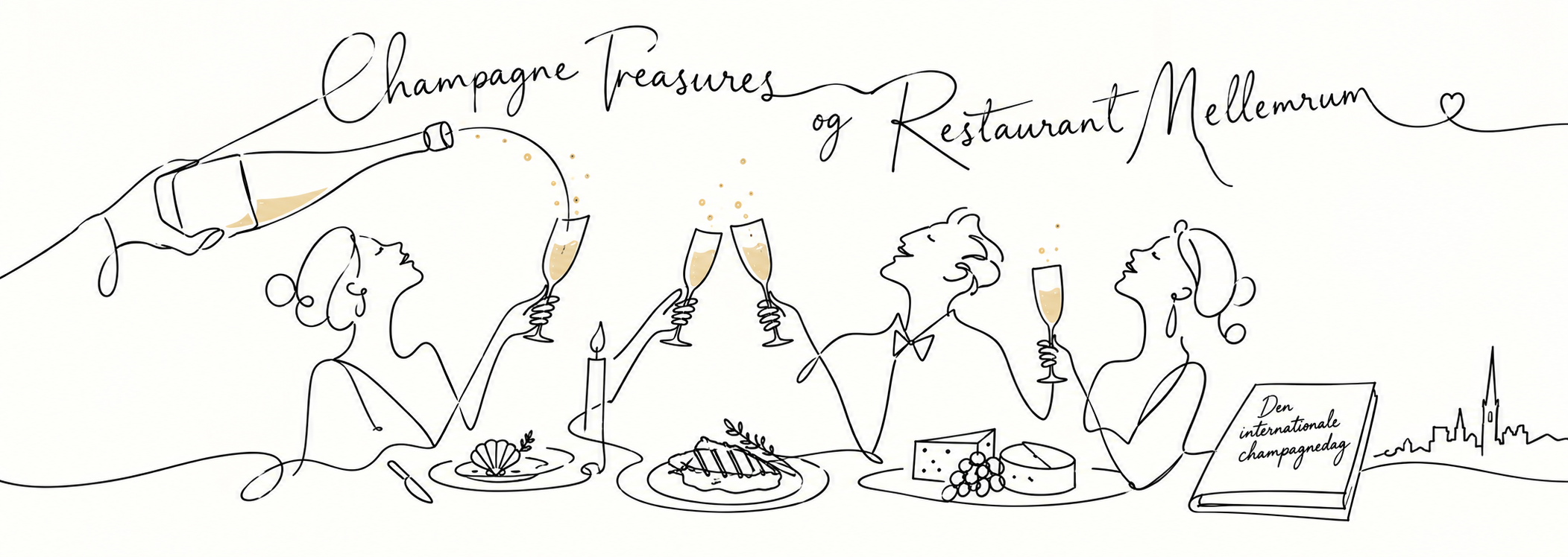 Champagnemiddag i Aarhus med MellemRum I Skoven og Champagne Treasures